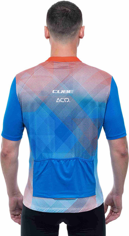 CUBE TEAMLINE JERSEY CMPT S/S WHITE/BLUE/RED