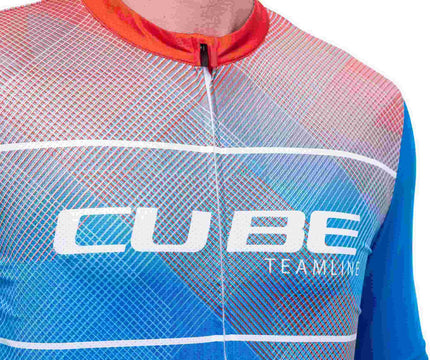 CUBE TEAMLINE JERSEY CMPT S/S WHITE/BLUE/RED