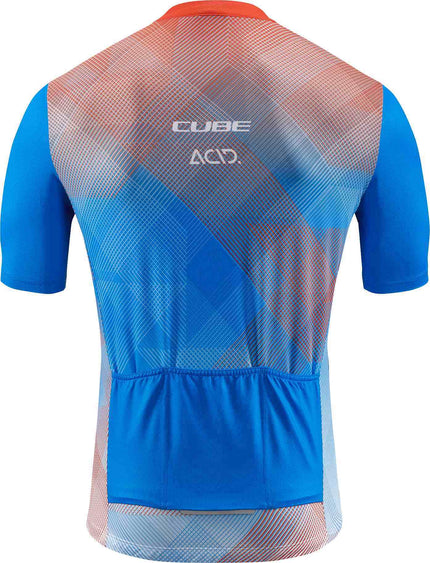 CUBE TEAMLINE JERSEY CMPT S/S WHITE/BLUE/RED