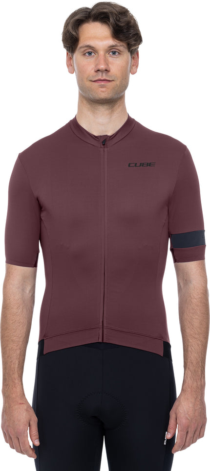 Cube Blackline Jersey S/S Dark Red