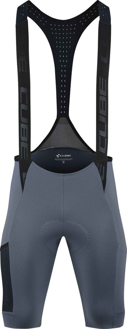 CUBE GRAVEL BIB SHORT CARGO DARK BLUE