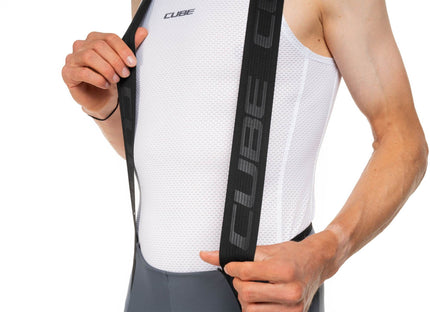 CUBE GRAVEL BIB SHORT CARGO DARK BLUE