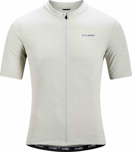 CUBE GRAVEL WS JERSEY FULL ZIP CARGO S/S LIGHT GREY