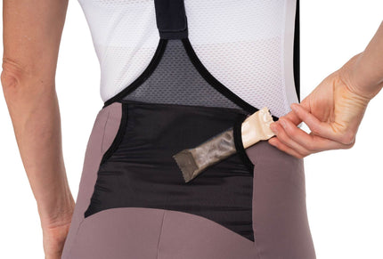 CUBE GRAVEL WS BIB SHORT CARGO BURGUNDY