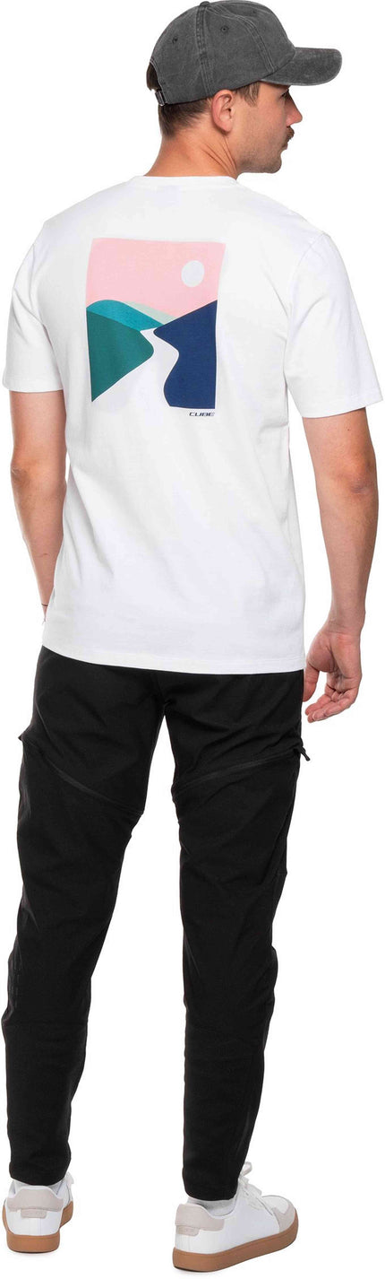 CUBE ORGANIC T-SHIRT SUNSET WHITE