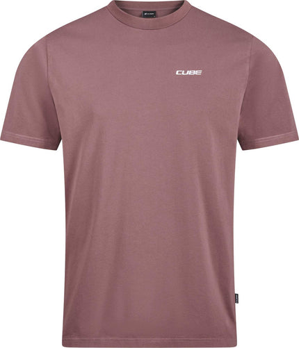 CUBE ORGANIC T-SHIRT KEEP SENDING GTY FIT PLUM