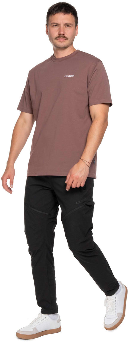 CUBE ORGANIC T-SHIRT KEEP SENDING GTY FIT PLUM