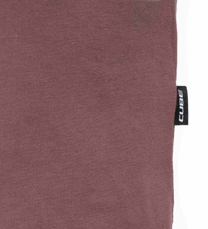 CUBE ORGANIC T-SHIRT KEEP SENDING GTY FIT PLUM