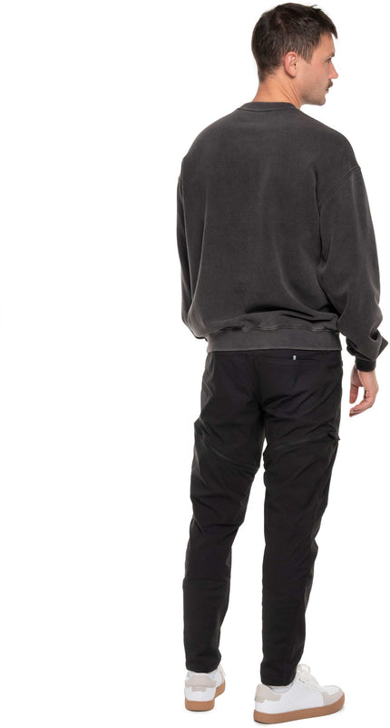 CUBE ORGANIC SWEATER SCRIPT GTY FIT WASHED GREY