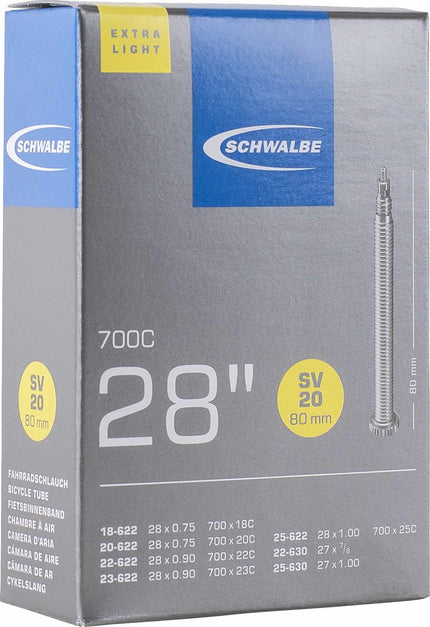 Schwalbe Inner Tube Sv20 Xlight 700C 80Mm