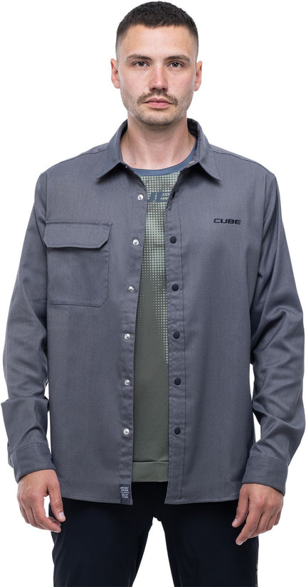 Cube Vertex Shirt L/S Grey