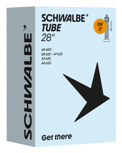 SCHWALBE INNER TUBE DV17 28/47-622/635 IB 40MM 