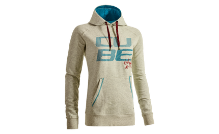 CUBE Wls Hoody CUBE Creme Melange/Blue