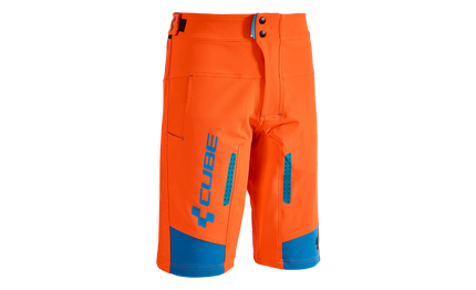 CUBE Action Shorts Team Flashred/Black/Blue