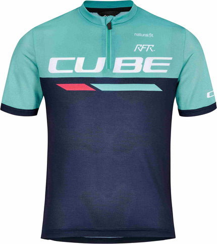 CUBE Junior Teamline Jersey S/S Blue/Mint