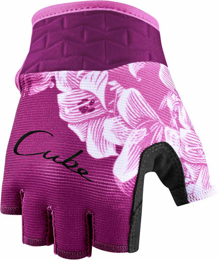 CUBE Gloves Performance Junior Short Finger Pink