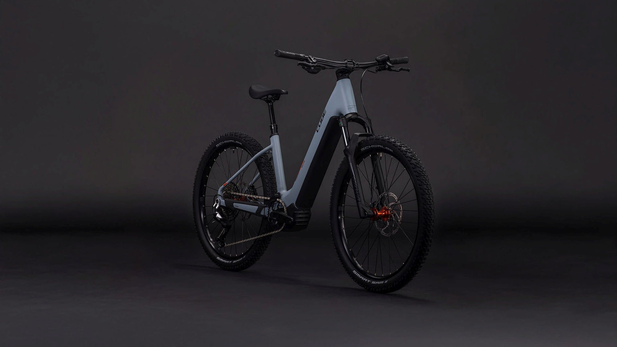 cube e bike grey orange CUBE REACTION HYBRID RACE 800 VULCAN/ORANGE – cubestores.nl