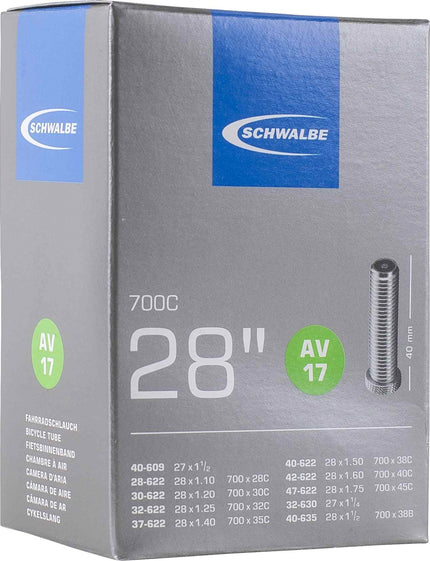 Schwalbe Inner Tube Av17 40Mm Workshop (50 Pcs)