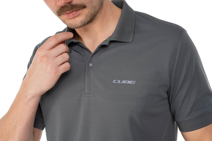 CUBE TECH POLO SHIRT DARK GREY