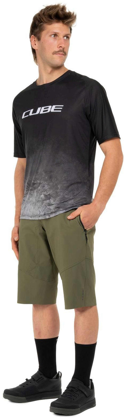CUBE MTB ENDURO SHORT TM REED GREEN