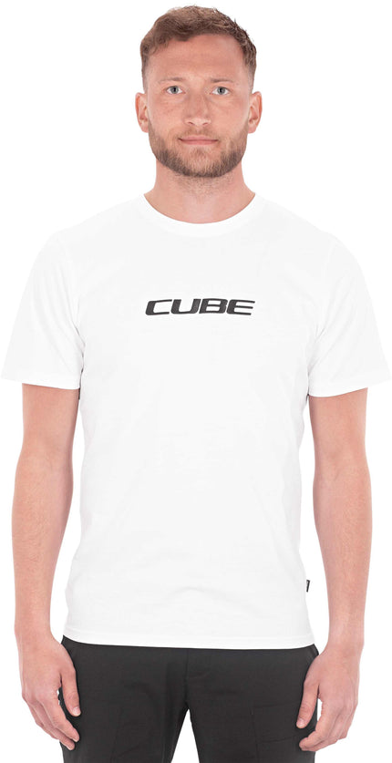 CUBE ORGANIC T-SHIRT CLASSIC LOGO WHITE/BLACK