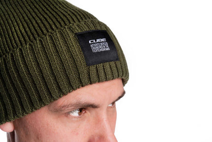 CUBE BEANIE OLIVE ONESIZE