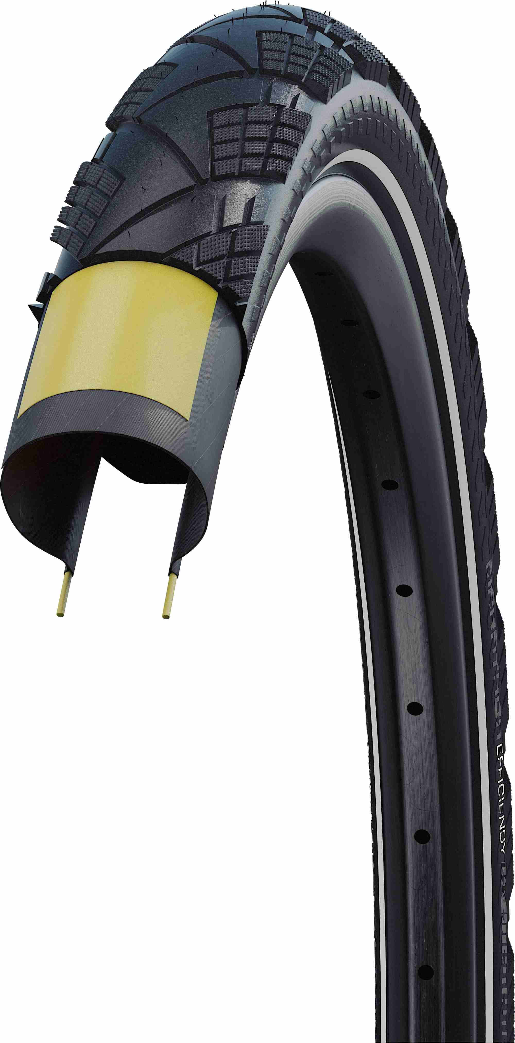 Schwalbe Marathon Efficiency 27.5x2.35 pliage avec bandes réfléchissa Schwalbe Marathon Efficiency 27.5x2.35 pliage avec bandes réfléchissa