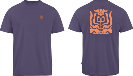 CUBE ORGANIC T-SHIRT PEDAL GTY FIT PURPLE