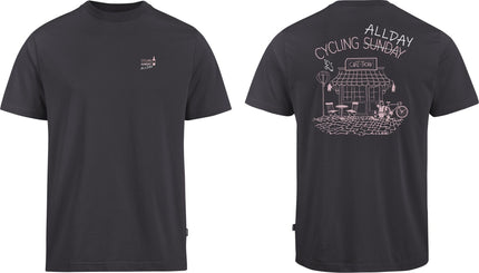 CUBE ORGANIC T-SHIRT CYCLING SUNDAY GTY FIT DARK GREY