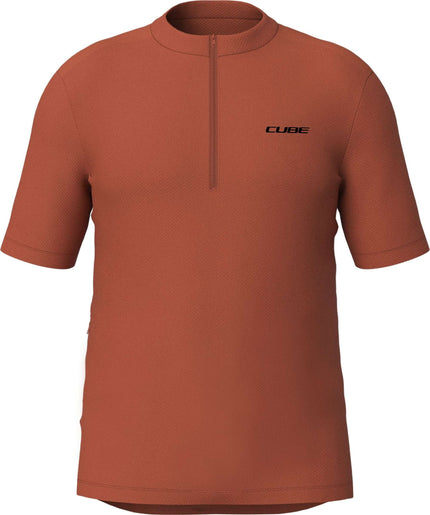 CUBE JERSEY HALF ZIP CMPT S/S RED XS