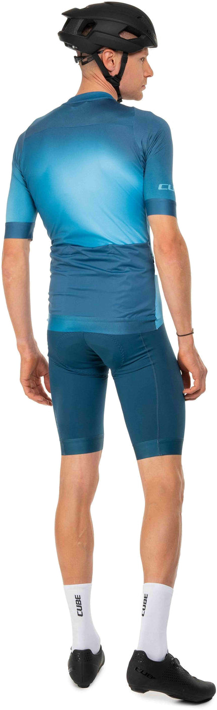CUBE ROAD/XC JERSEY S/S PETROL