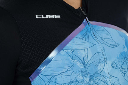 CUBE Blackline WS Jersey S/S Blue Pattern
