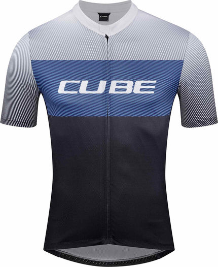 CUBE TEAMLINE JERSEY CMPT S/S BLACK/BLUE/GREY