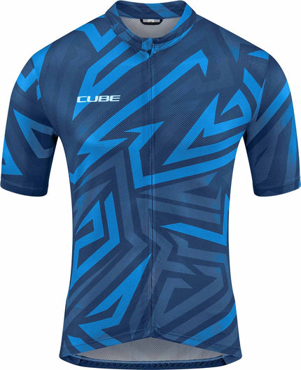 CUBE Atx Jersey Full Zip Cmpt S/S Blue