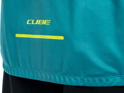 CUBE Atx Jersey Half Zip Cmpt S/S Green/Lime