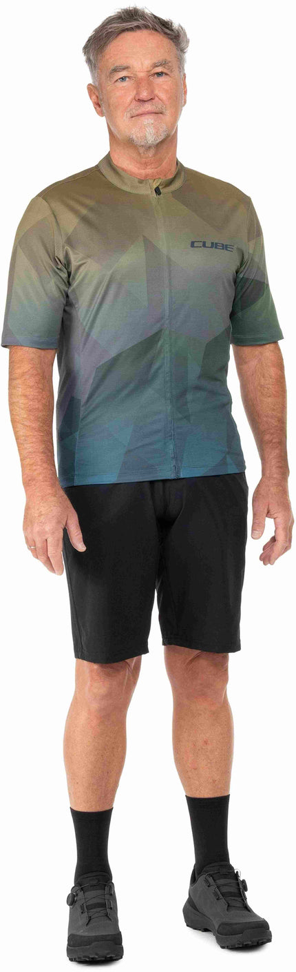 CUBE JERSEY CMPT MOUNTAIN S/S GREEN