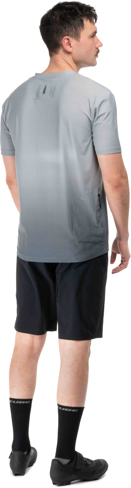 CUBE MTB ROUND NECK JERSEY SOFT TOUCH S/S GREY XS