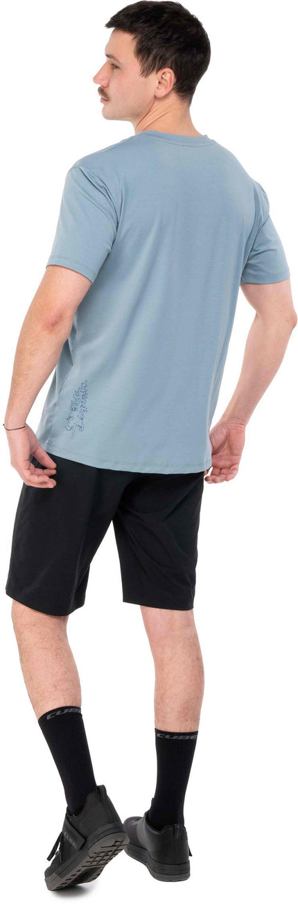 CUBE MTB ROUND NECK JERSEY SOFT TOUCH S/S BLUE XS