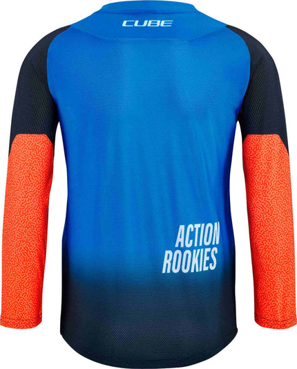 CUBE MTB JERSEY ROOKIE X ACTIONTEAM L/S BLACK/BLUE