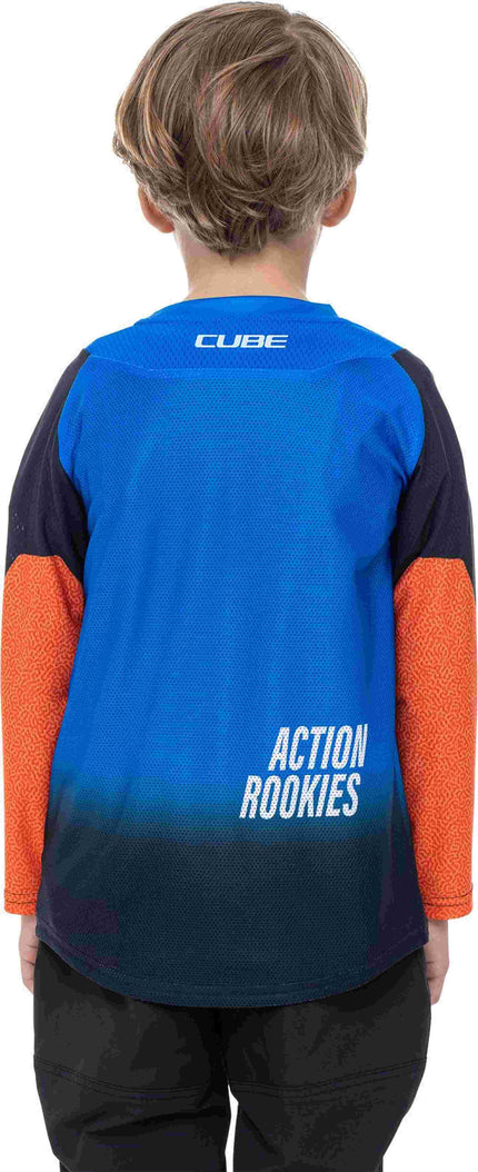 CUBE MTB JERSEY ROOKIE X ACTIONTEAM L/S BLACK/BLUE