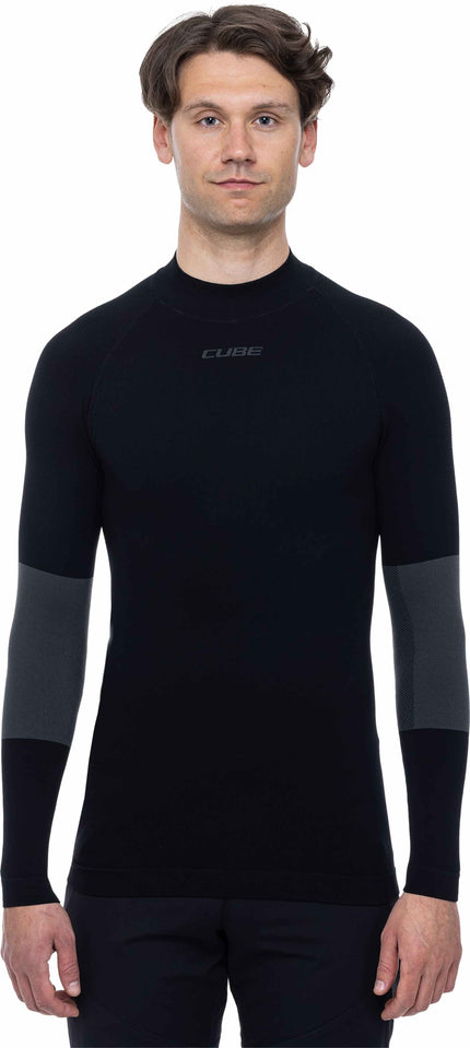 CUBE BASELAYER RACE BE WARM L/S BLACK