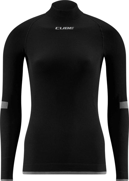 CUBE WS BASELAYER RACE BE WARM L/S BLACK