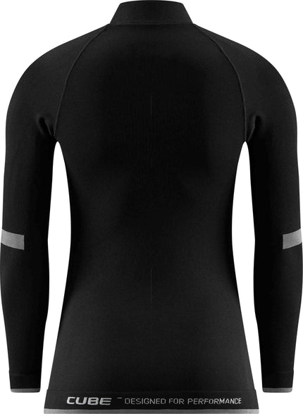CUBE WS BASELAYER RACE BE WARM L/S BLACK