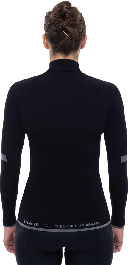 CUBE WS BASELAYER RACE BE WARM L/S BLACK