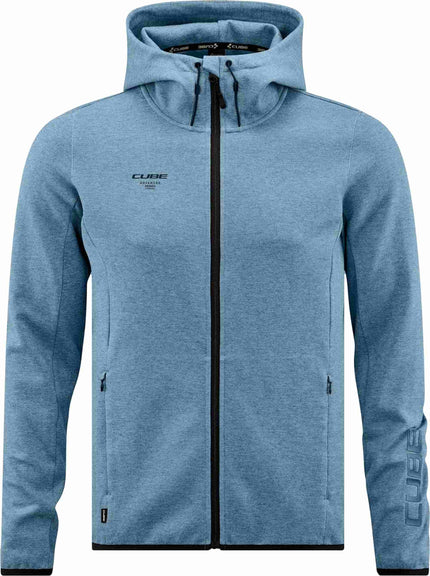 CUBE ZIP HOODIE ADVANCED BLUE