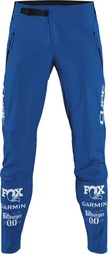 CUBE MTB PANTS X ACTIONTEAM BLUE XS