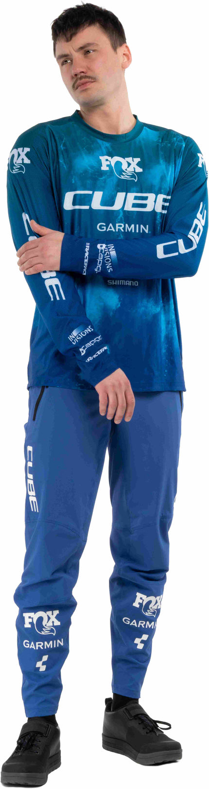 CUBE MTB PANTS X ACTIONTEAM BLUE XS