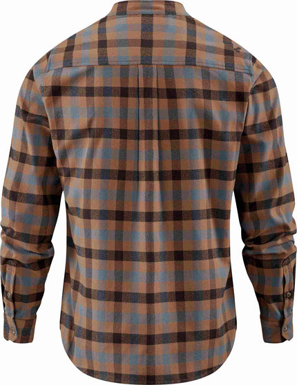 Cube Work Shirt L/S Brown/Blue