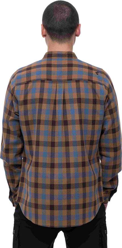 Cube Work Shirt L/S Brown/Blue