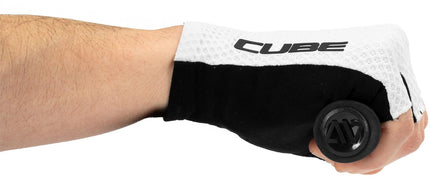 Cube Gloves Race Short Finger White